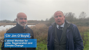 Ed Green, CEO of Warwickshire Wildlife Trust and Cllr Jim O’Boyle  